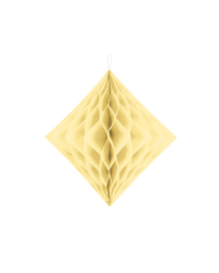 Honeycomb Diamond, cream, 30cm