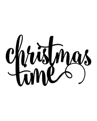 Decoration Christmas Time, black