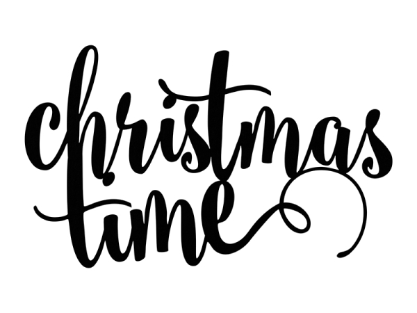 Decoration Christmas Time, black