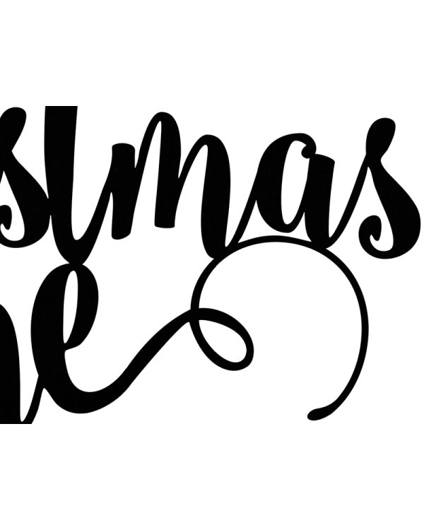 Decoration Christmas Time, black