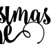 Decoration Christmas Time, black