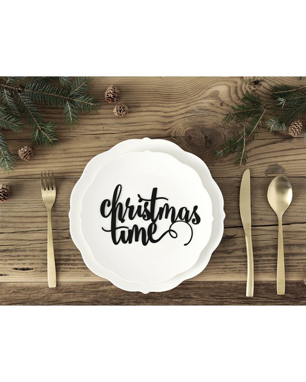 Decoration Christmas Time, black