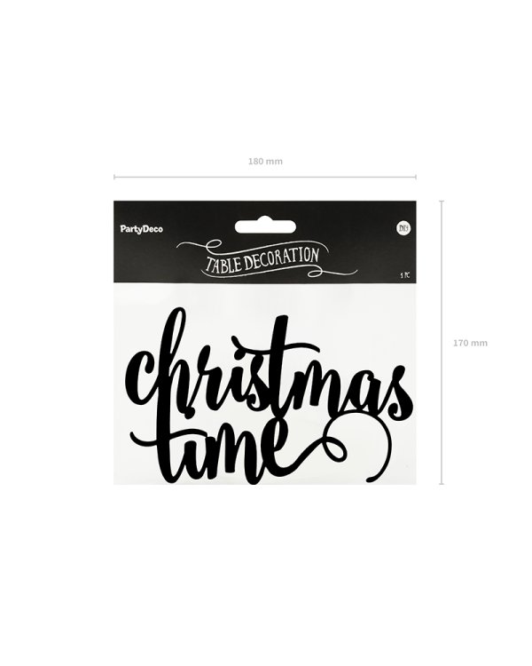 Decoration Christmas Time, black
