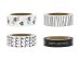 Decorative tape Black&White, mix (1 pkt / 4 pc.)