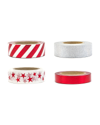 Decorative tape, mix (1 pkt / 4 pc.)