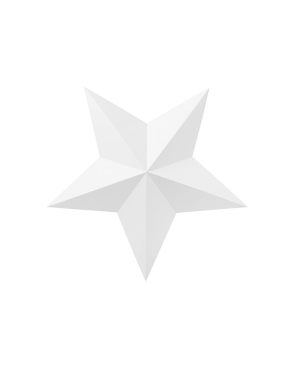 Decoration Stars, white (1 pkt / 6 pc.)