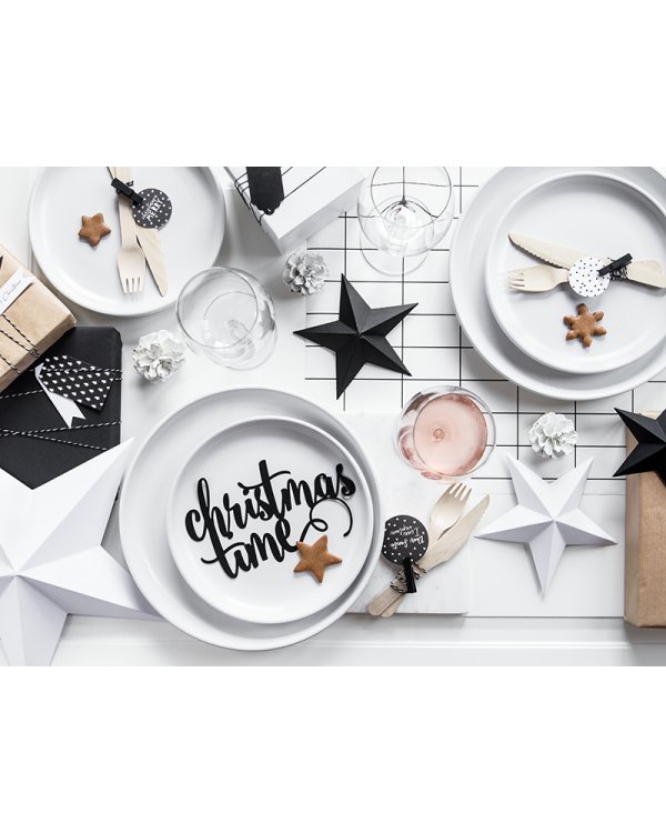 Decoration Stars, white (1 pkt / 6 pc.)