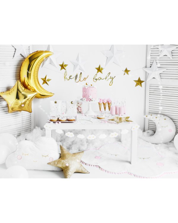 Decoration Stars, white (1 pkt / 6 pc.)