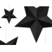 Decoration Stars, black (1 pkt / 6 pc.)