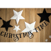 Decoration Stars, black (1 pkt / 6 pc.)