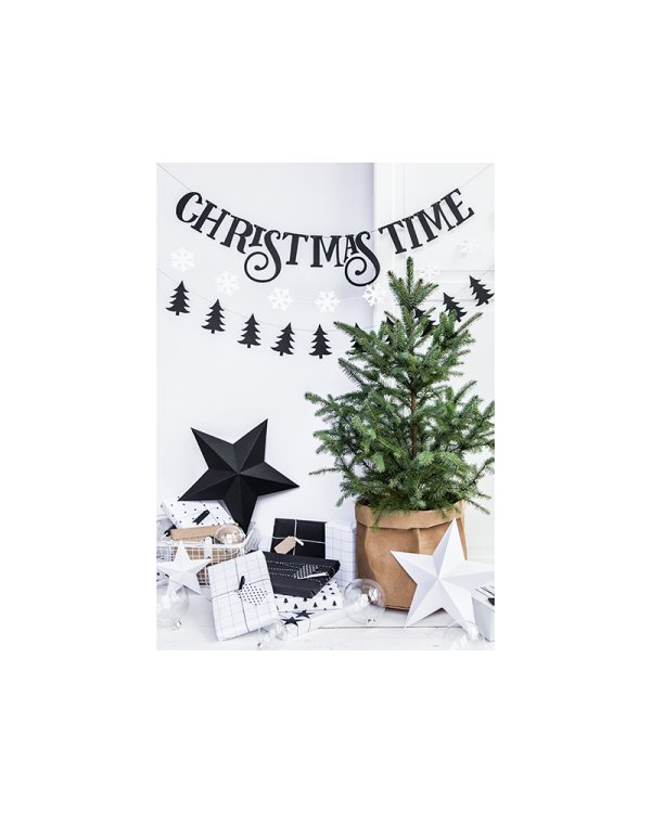 Decoration Stars, black (1 pkt / 6 pc.)