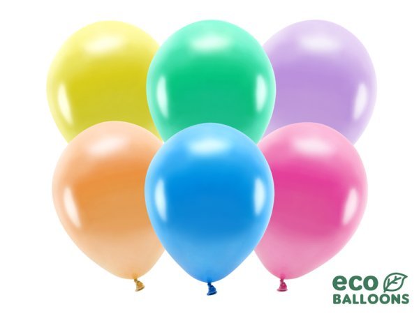 Eco Balloons 26cm metallic, mix (1 pkt / 100 pc.)