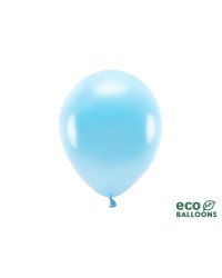 Eco Balloons 26cm metallic, light blue (1 pkt / 100 pc.)