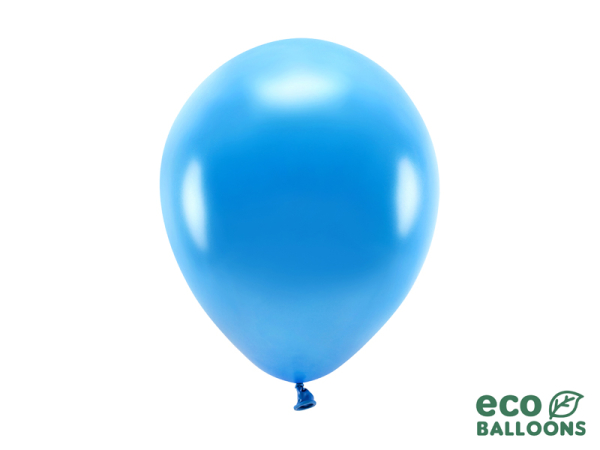 Eco Balloons 26cm metallic, blue (1 pkt / 100 pc.)