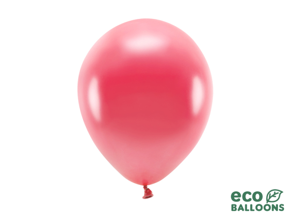 Eco Balloons 26cm metallic, light red (1 pkt / 100 pc.)