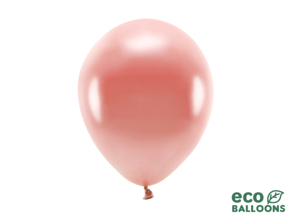 Eco Balloons 26cm metallic, rose gold (1 pkt / 100 pc.)