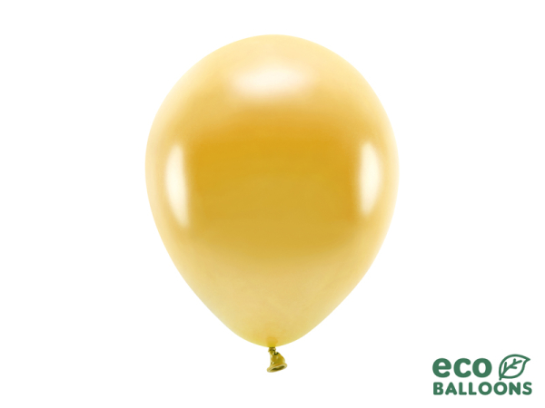 Eco Balloons 26cm metallic, gold (1 pkt / 100 pc.)