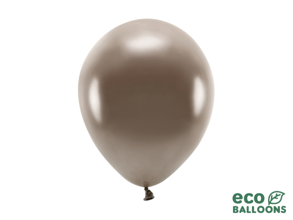 Eco Balloons 26cm metallic, brown (1 pkt / 100 pc.)