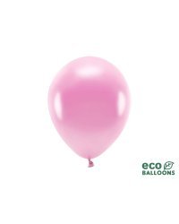 Eco Balloons 26cm metallic, pink (1 pkt / 100 pc.)