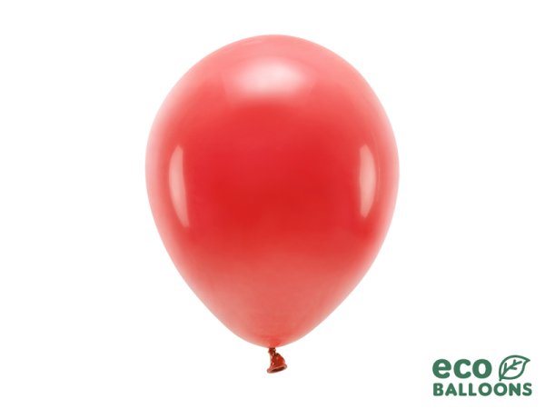 Eco Balloons 26cm pastel, red (1 pkt / 100 pc.)
