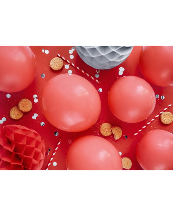 Eco Balloons 26cm pastel, red (1 pkt / 100 pc.)