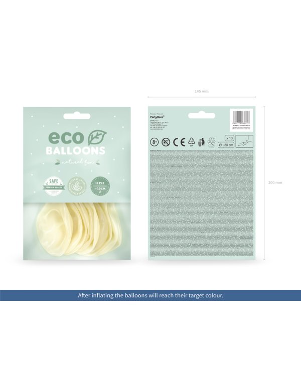 Eco Balloons 30cm, crystal clear (1 pkt / 10 pc.)