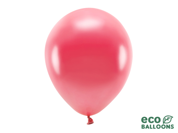 Eco Balloons 30cm metallic, light red (1 pkt / 100 pc.)