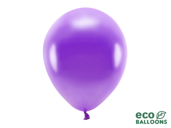 Eco Balloons 30cm metallic, violet (1 pkt / 100 pc.) Eco Balloons 30cm metallic, violet (1 pkt / 100 pc.)