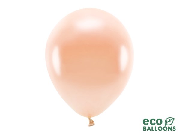 Eco Balloons 30cm metallic, peach (1 pkt / 100 pc.)