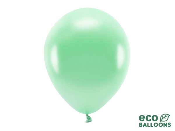 Eco Balloons 30cm metallic, mint (1 pkt / 100 pc.)