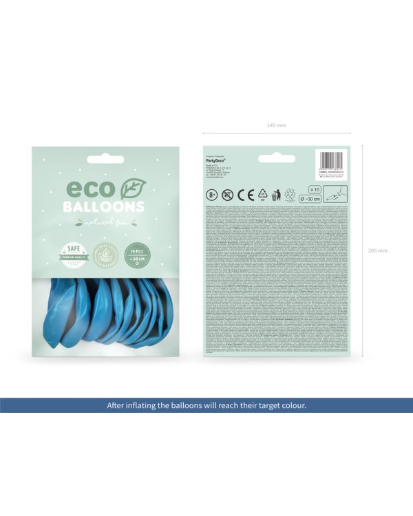 Eco Balloons 30cm pastel, light blue (1 pkt / 10 pc.)