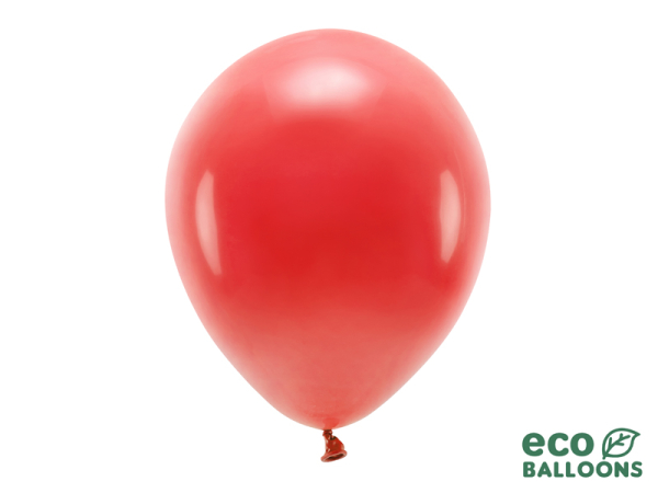 Eco Balloons 30cm pastel, red (1 pkt / 100 pc.)
