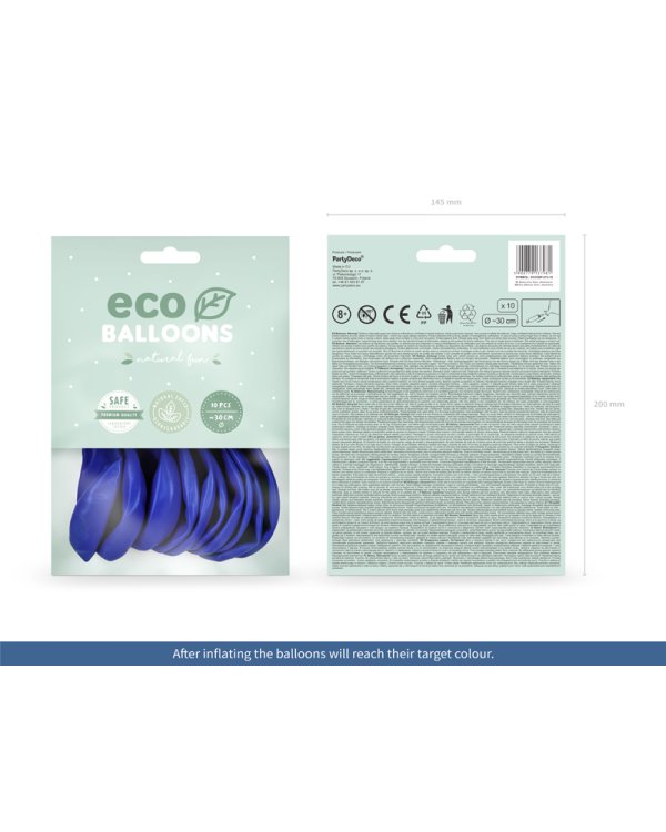 Eco Balloons 30cm pastel, ultramarine (1 pkt / 10 pc.)