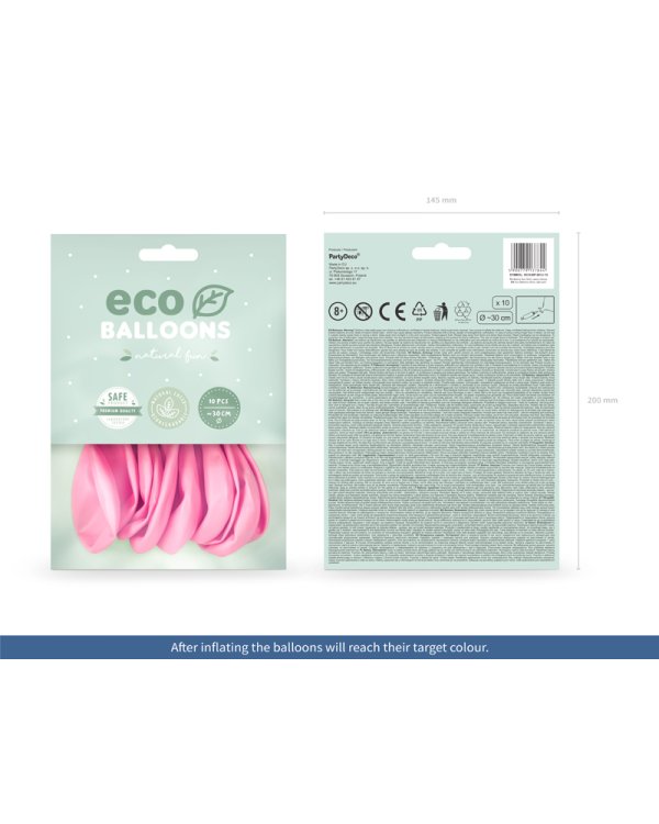 Eco Balloons 30cm pastel, light pink (1 pkt / 10 pc.)