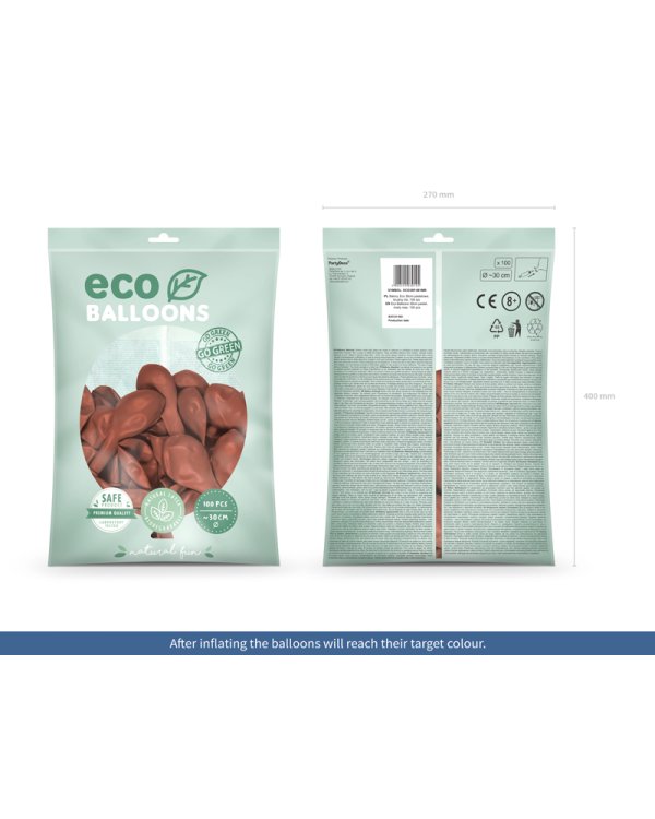 Eco Balloons 30 cm pastel, misty rose (1 pkt / 100 pc.)