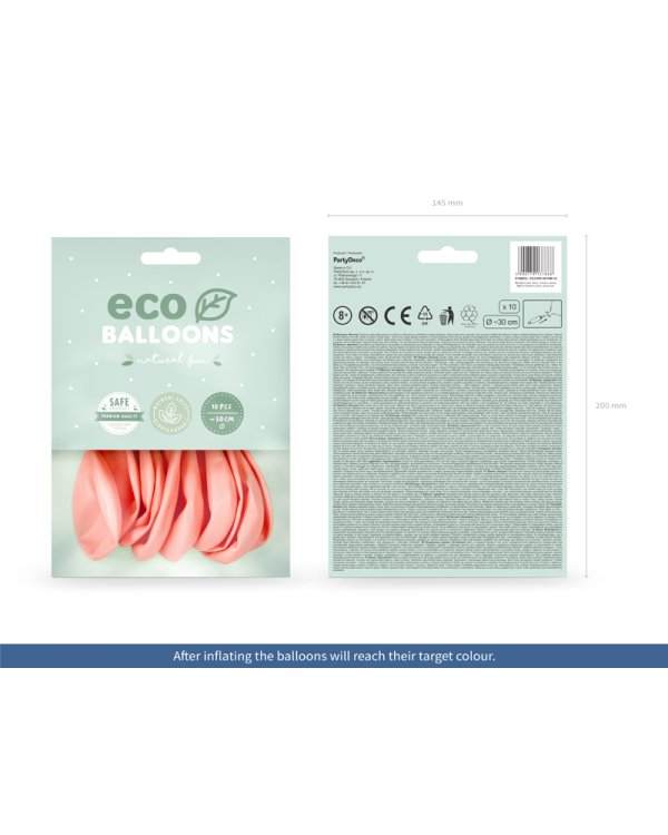Eco Balloons 30cm pastel, blush pink (1 pkt / 10 pc.)