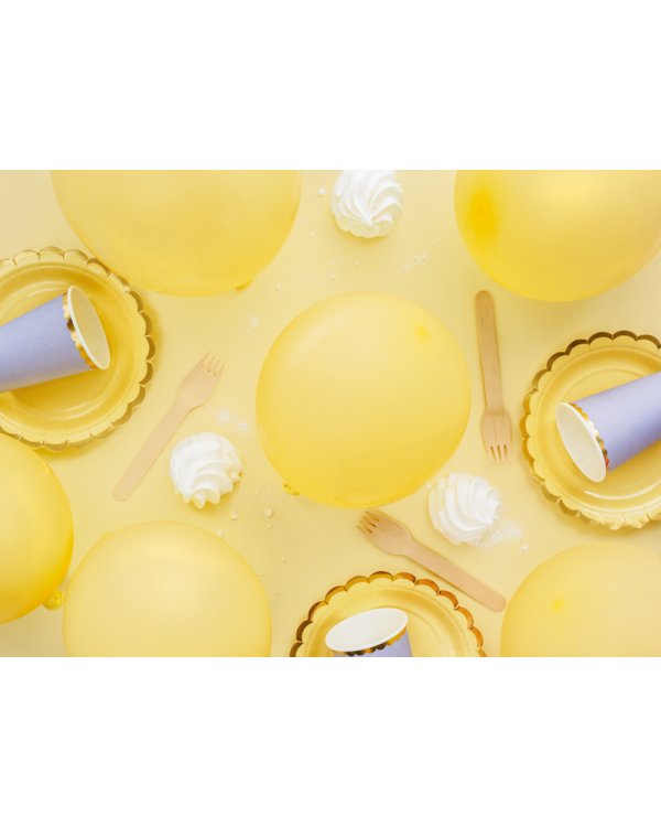 Eco Balloons 30cm pastel, yellow (1 pkt / 100 pc.)