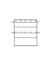 Small metal display stand, 43x20,5x41 cm, black