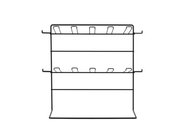 Small metal display stand, 43x20,5x41 cm, black