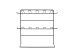 Small metal display stand, 43x20,5x41 cm, black