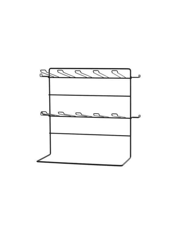 Small metal display stand, 43x20,5x41 cm, black