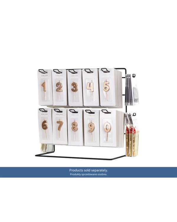 Small metal display stand, 43x20,5x41 cm, black