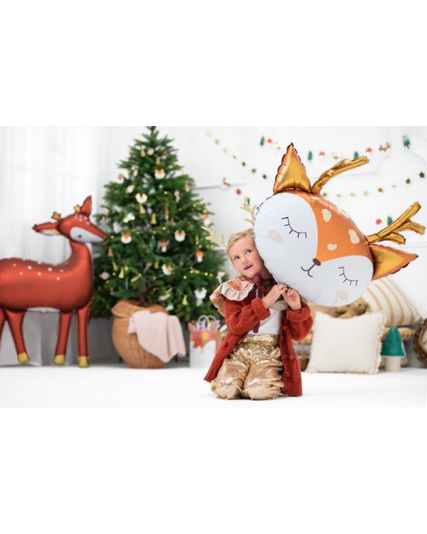 Foil Balloon Deer, 73x64cm, mix