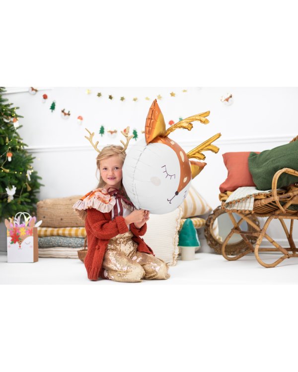 Foil Balloon Deer, 73x64cm, mix