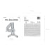 Standing foil balloon Number ''4'', 70cm, silver
