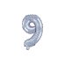 Foil Balloon Number ''9'', 35cm, holographic