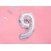 Foil Balloon Number ''9'', 35cm, holographic