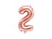 Foil Balloon Number ''2'', 35cm, rose gold