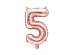 Foil Balloon Number ''5'', 35cm, rose gold