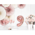 Foil Balloon Number ''9'', 35cm, rose gold